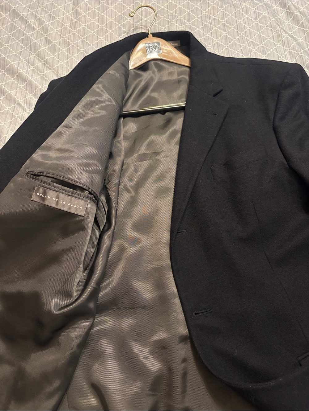 Oscar de la Renta Black Men's Sport Coat Blazer